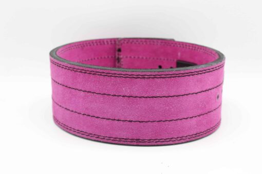 Purple GENGHIS LEVER POWERLIFTING BELT / Weightlifting Lever Belt Black stitched