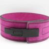 Purple GENGHIS LEVER POWERLIFTING BELT / Weightlifting Lever Belt Black stitched
