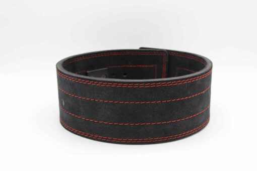 GENGHIS LEVER POWERLIFTING BELT / Weightlifting Lever Belt Red stitched