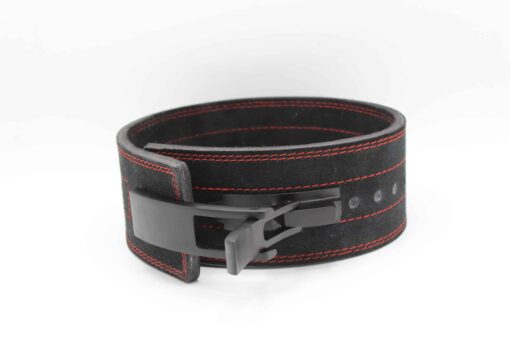 GENGHIS LEVER POWERLIFTING BELT / Weightlifting Lever Belt Red stitched