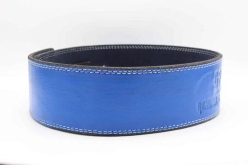 WEIGHTLIFTING Lever Belt Blue/ white stitched