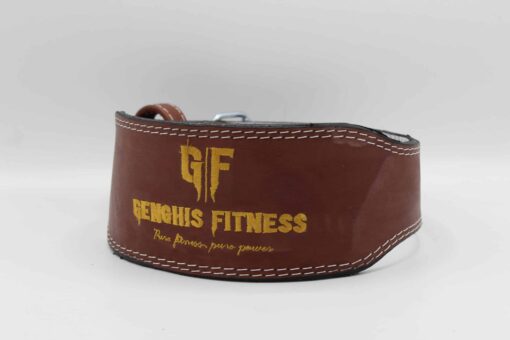 UNISEX EMBROIDERY BROWN WEIGHTLIFTING BELT