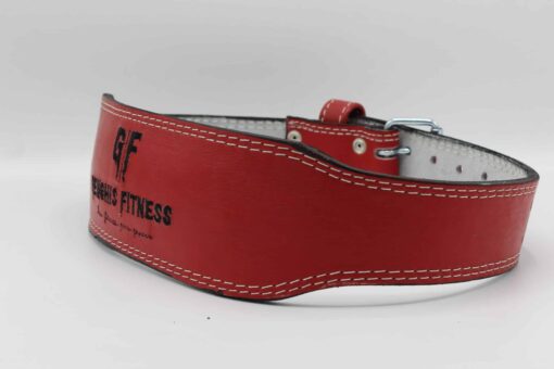 UNISEX EMBROIDERY RED WEIGHTLIFTING BELT
