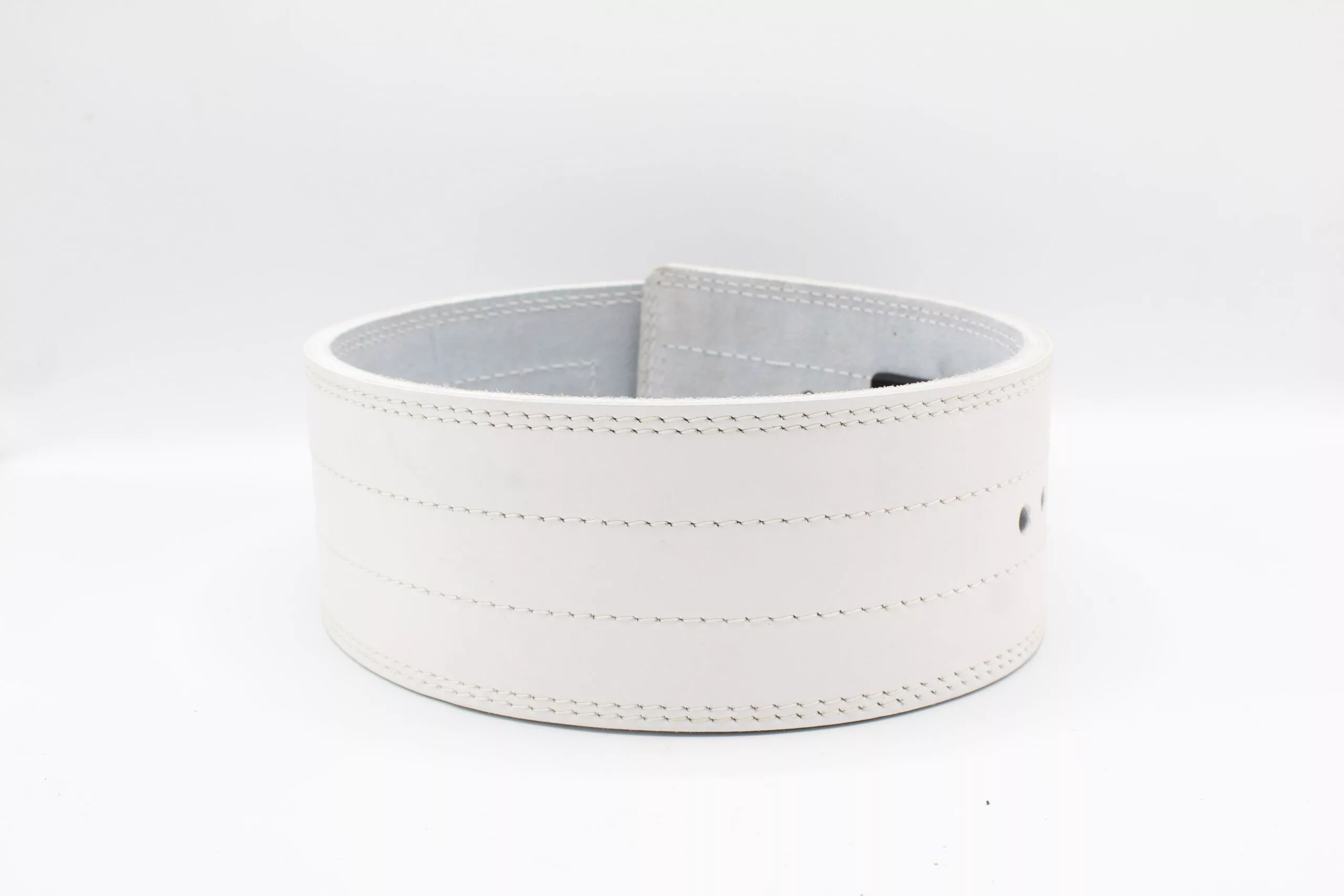 White Lever weightlifting Belt