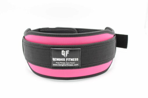 Fabric Belt Pink/Black/ women weightlifting belt/ Unisex Neoprene Weightlifting Belt 4"/ Nylon Weightlifting Belt/ Training Belt