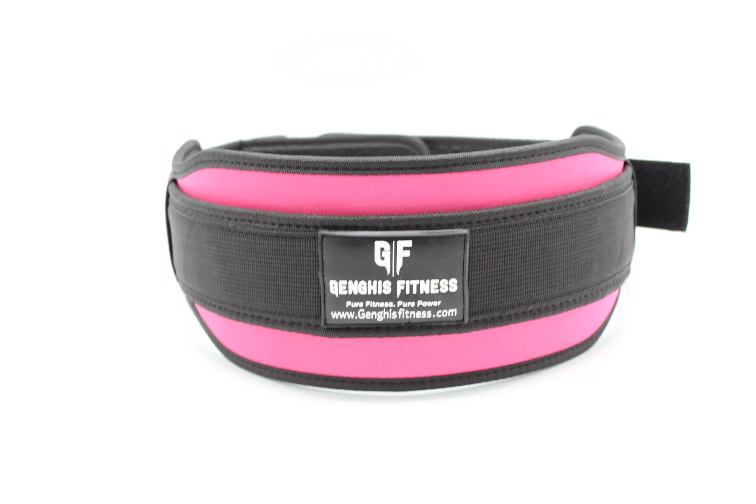 Fabric Belt Pink/Black