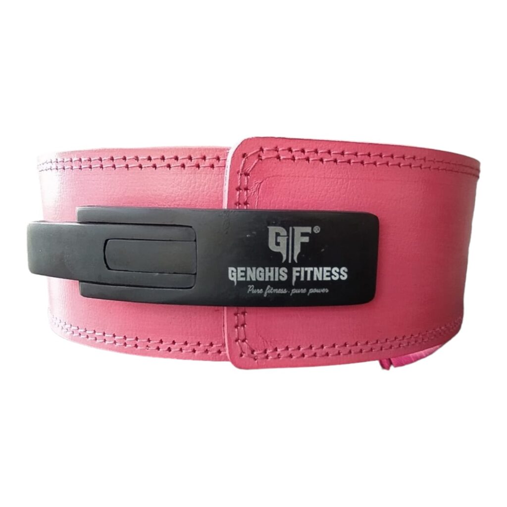 Lever Weightlifting Belt-Pink-3