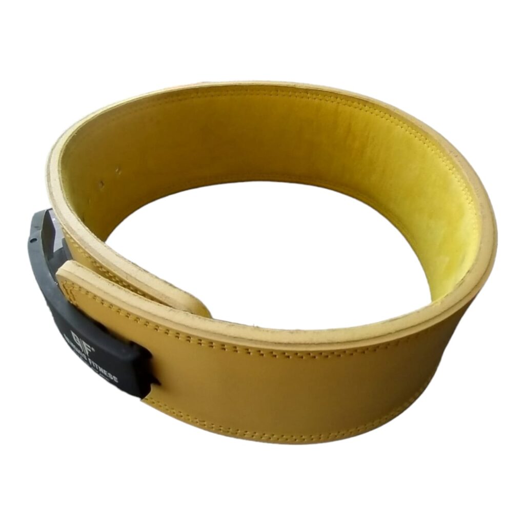 Lever Weightlifting Belt-Yellow -1