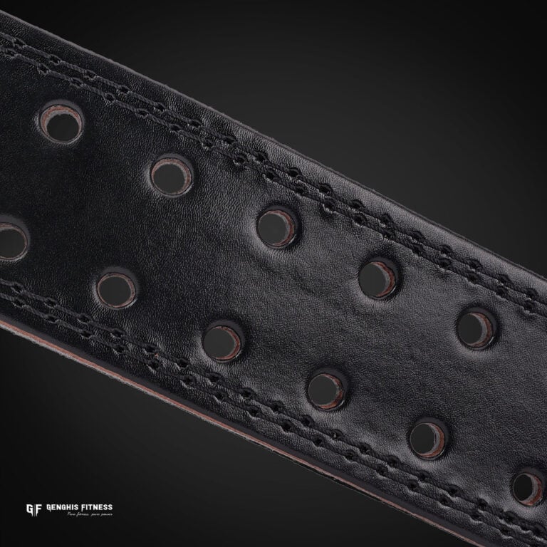 Genghis Fitness 4 Inch Leather Weightlifting Belt Lifestyle View