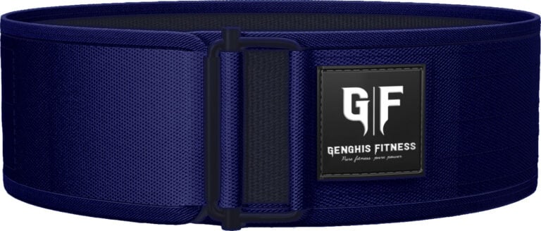 4" Nylon Weightlifting Belt-Navy Blue