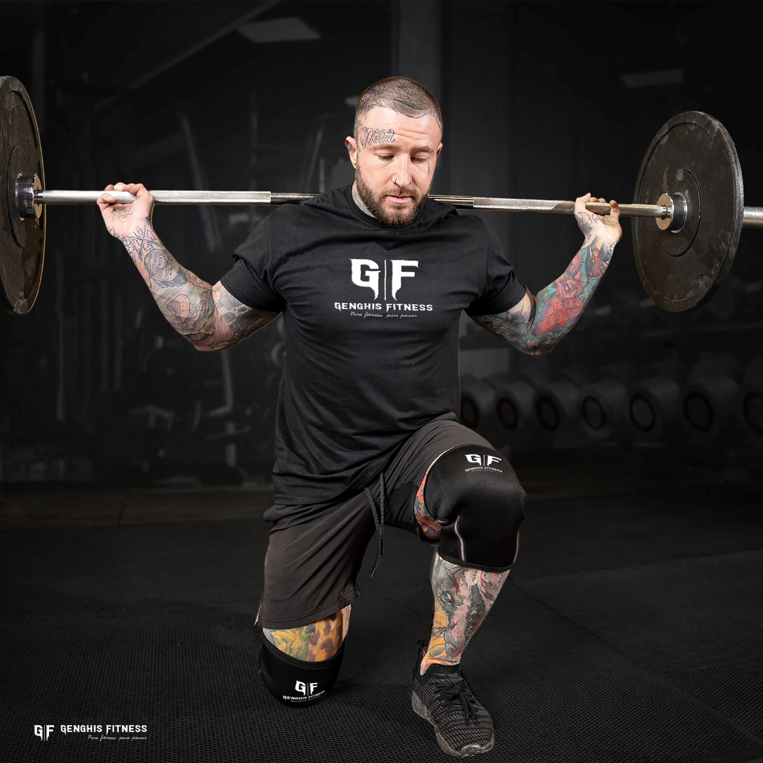 Knee Sleeves-Men Wearing/ Neoprene Sleeve for Knee