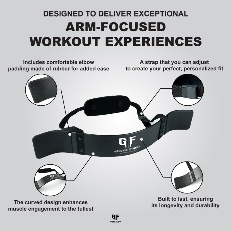 Genghis Fitness Arm Blaster Bicep Isolation Tool Product Overview
