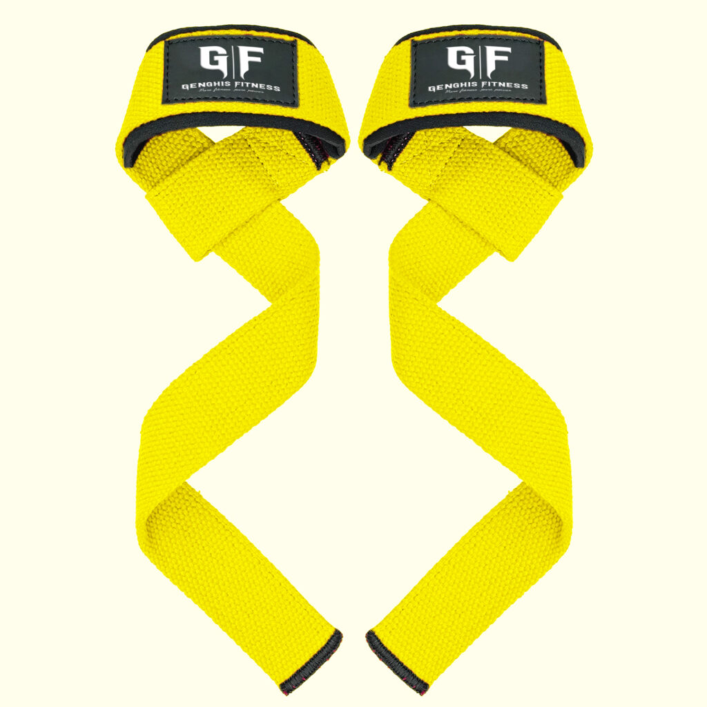 Yellow Lifting Strap/ weightlifting hand straps