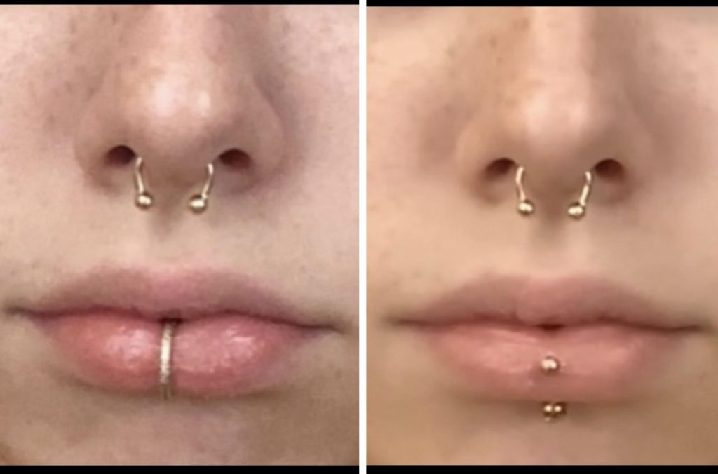 Vertical Labret Piercing 101: Stylish Lip Explained 3 Vertical Labret Piercing