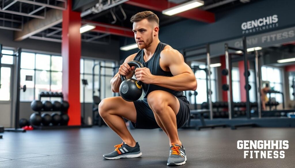 heel elevated goblet squat